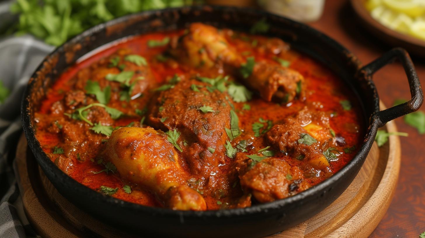 Authentic Andhra Style Chilli Chicken Dish