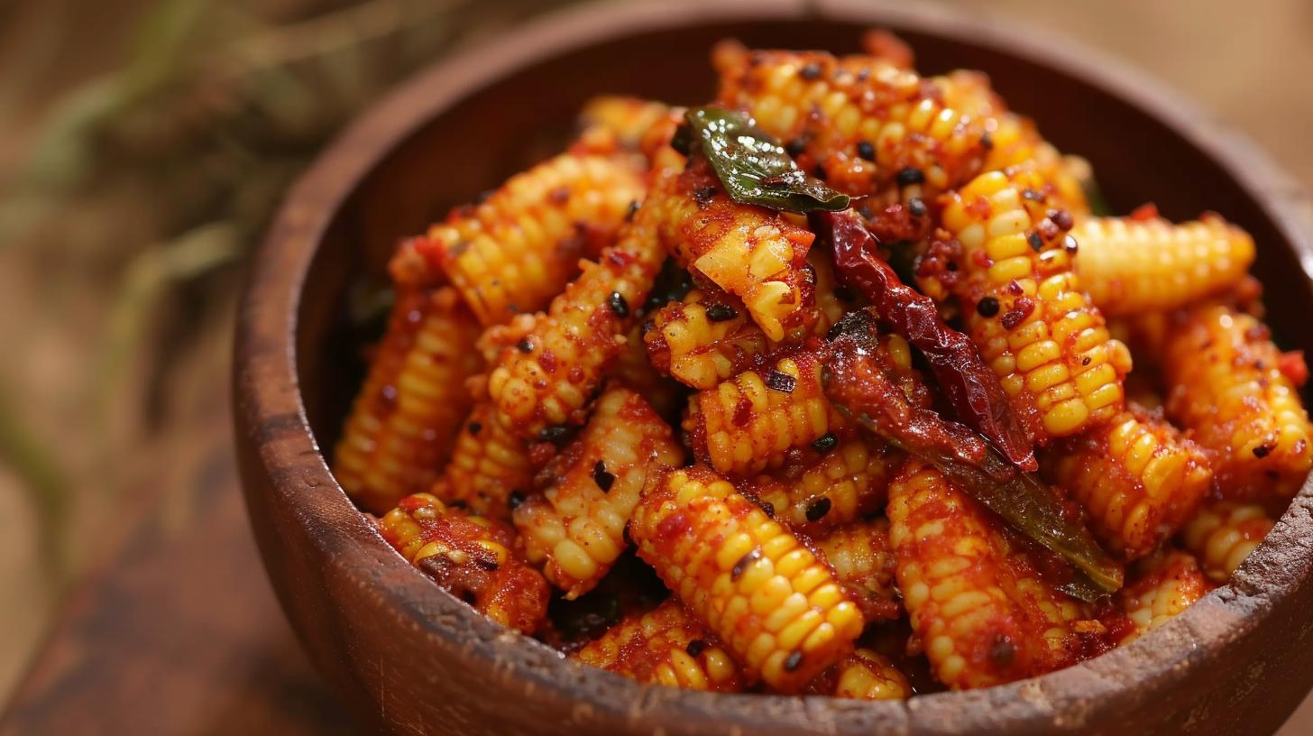 Easy Baby Corn Chilli Recipe in Hindi