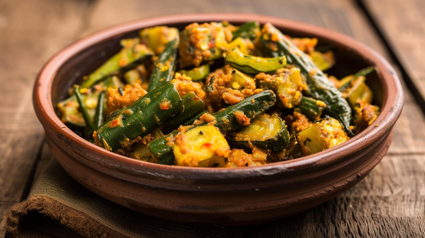 Flavorful Bhindi Fry with Besan Quick Dish