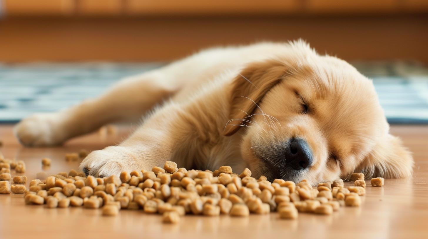Specialized dog food for growing Labradors