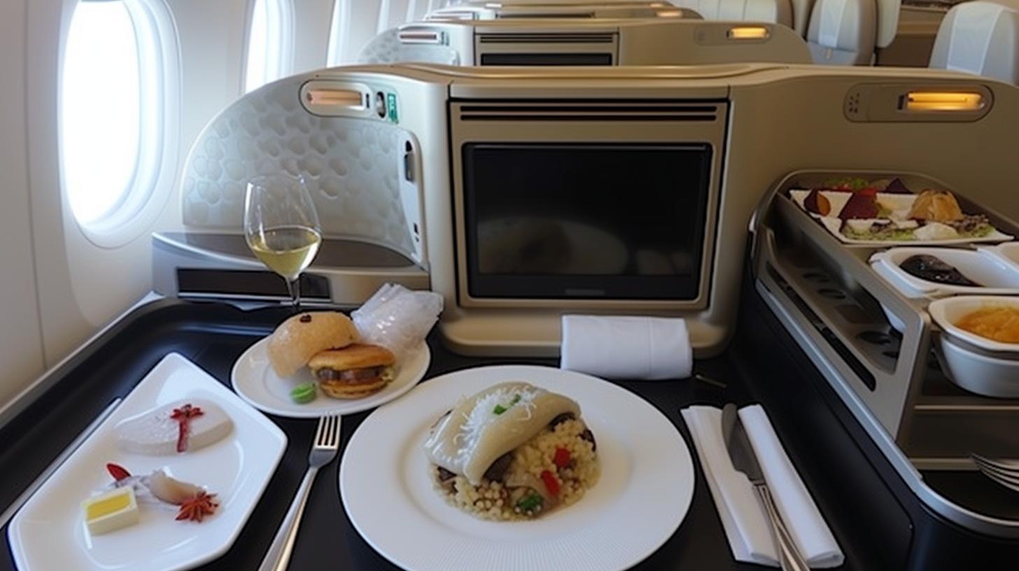 delectable meals with diverse choices onboard