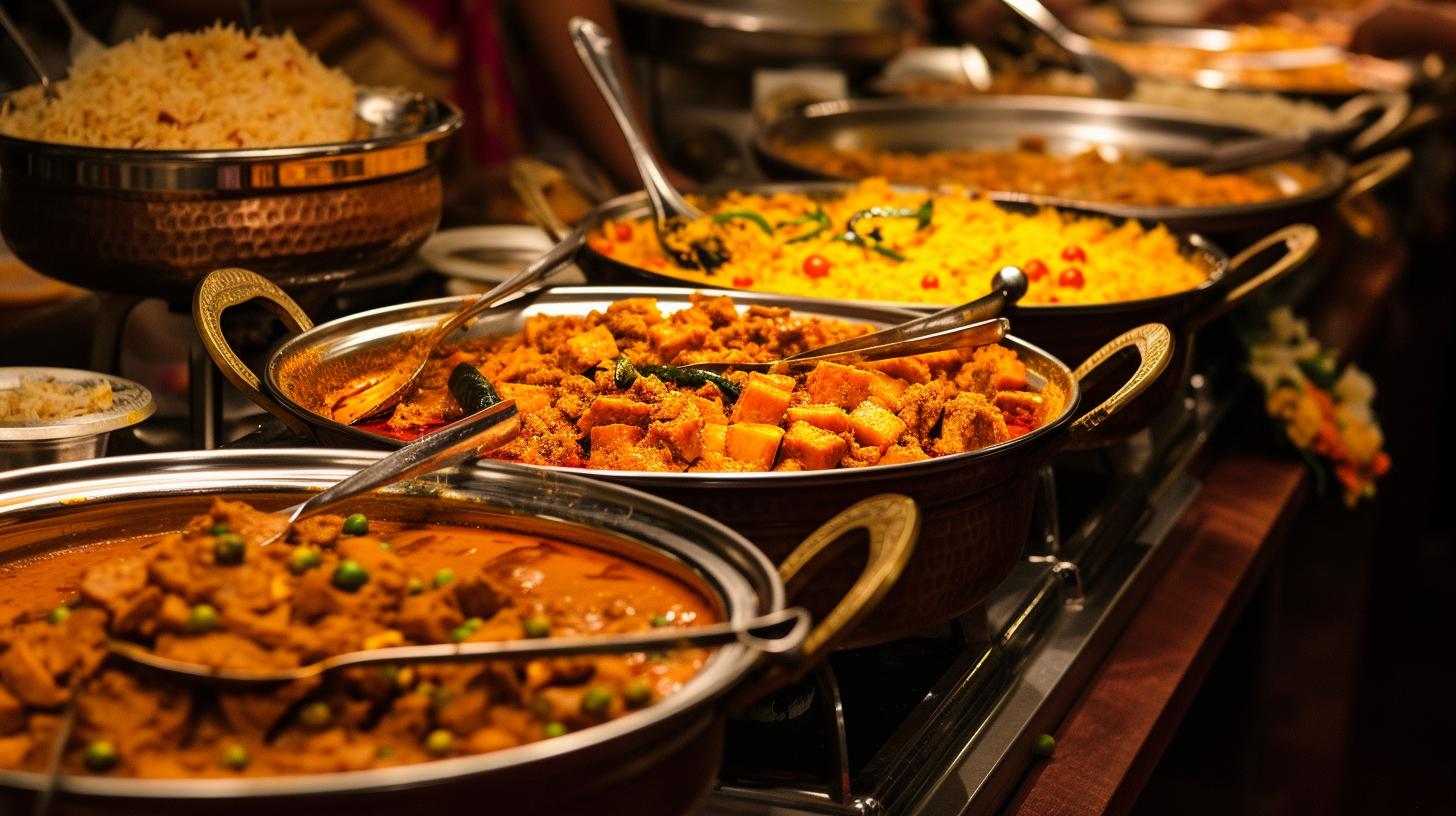 Explore our Indian wedding veg food menu list for delicious options