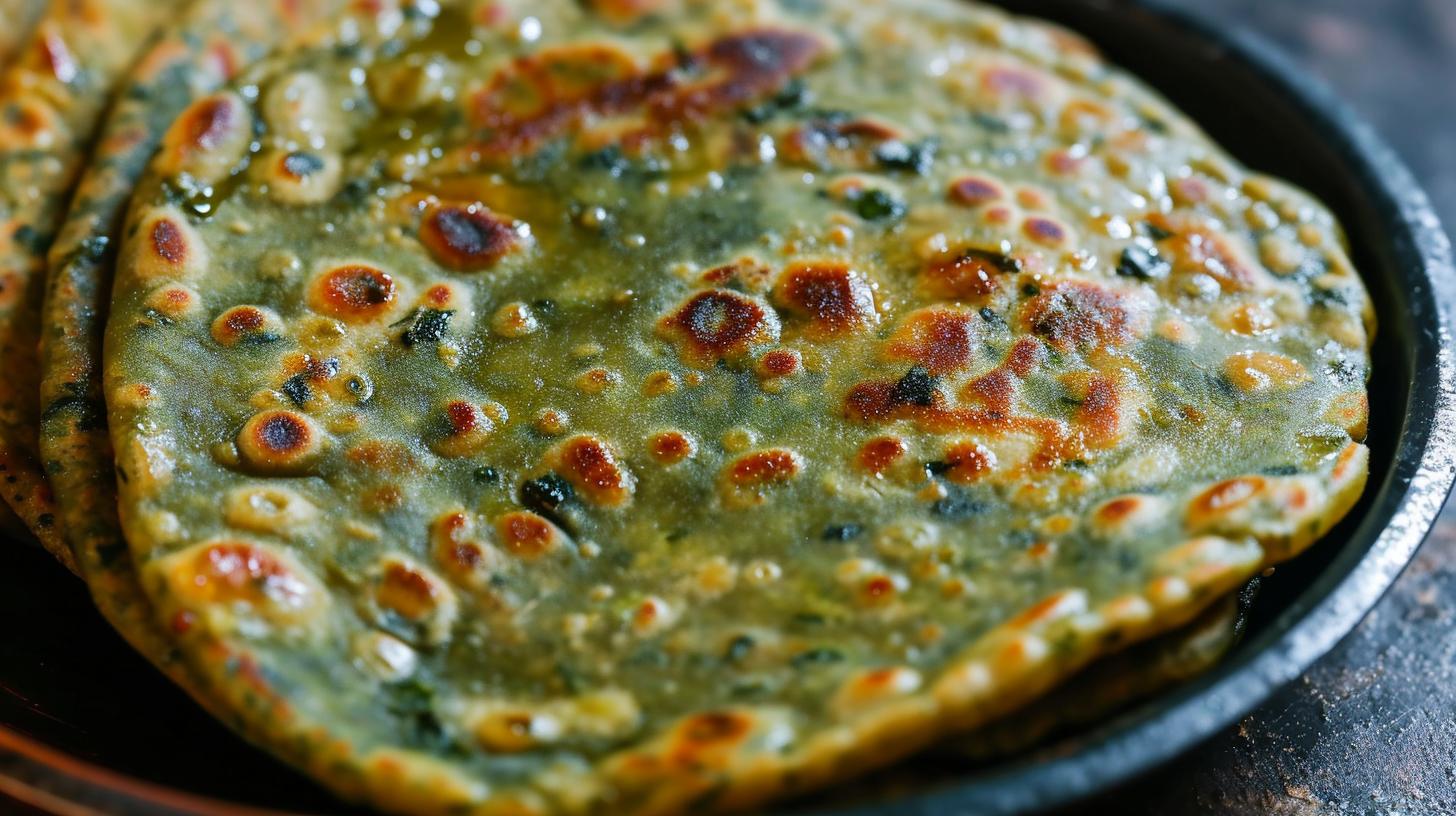 Easy and Tasty Palak Paratha Recipe in Hindi