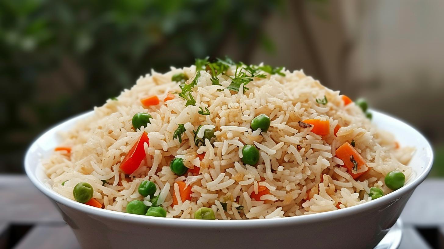 Follow this simple pulao recipe without any added veggies
