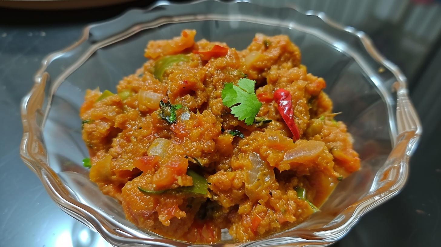 Authentic Marathi soybean chili recipe description