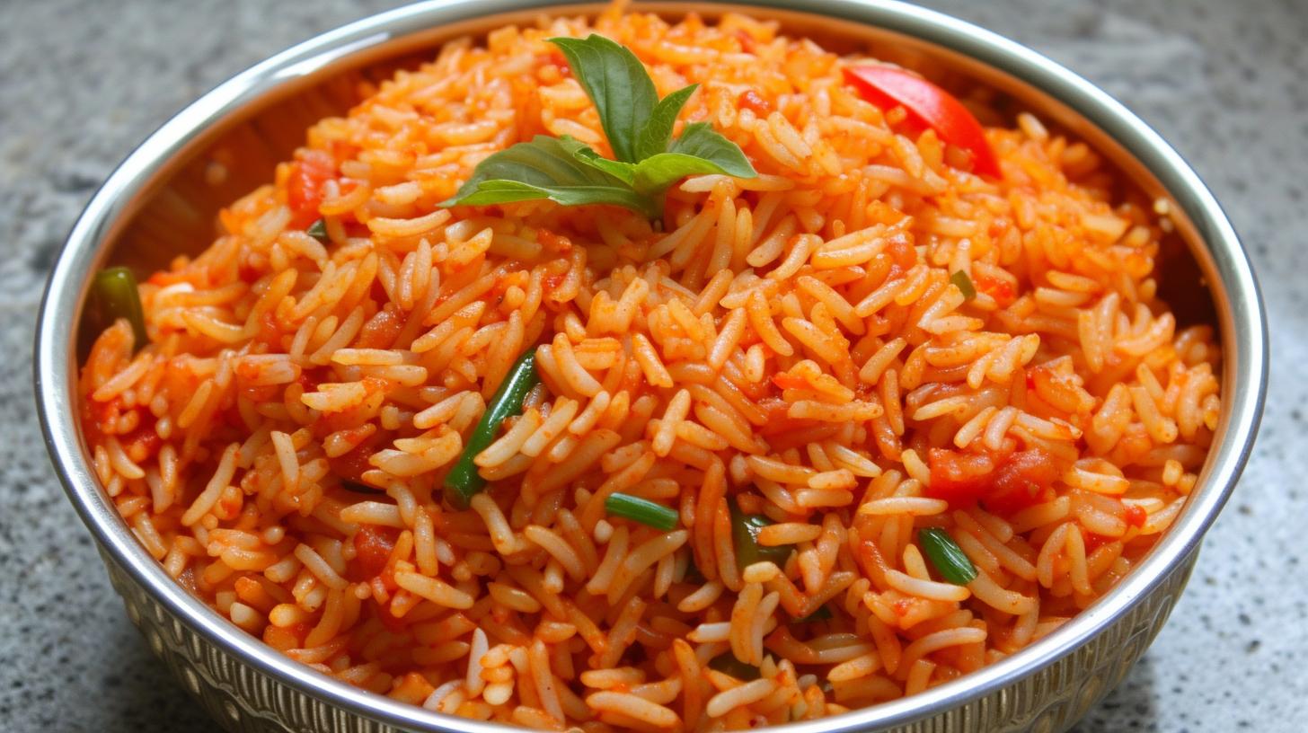 Step-by-step Tomato Rice Recipe in Hindi