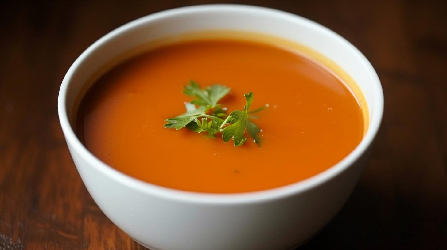 Authentic Sanjeev Kapoor tomato soup recipe