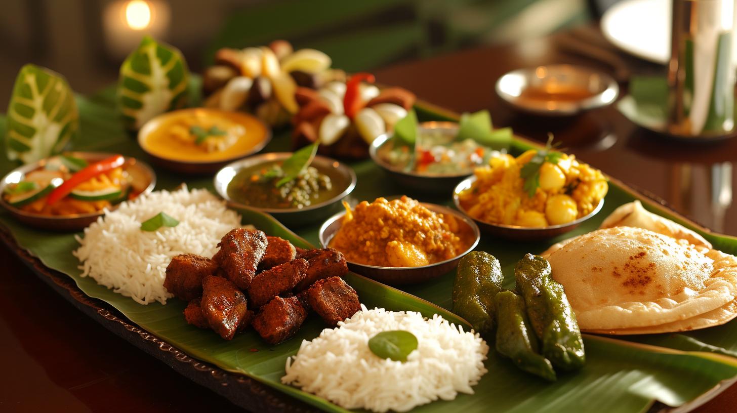 Menu list of traditional Vegetarian South Indian wedding dishes