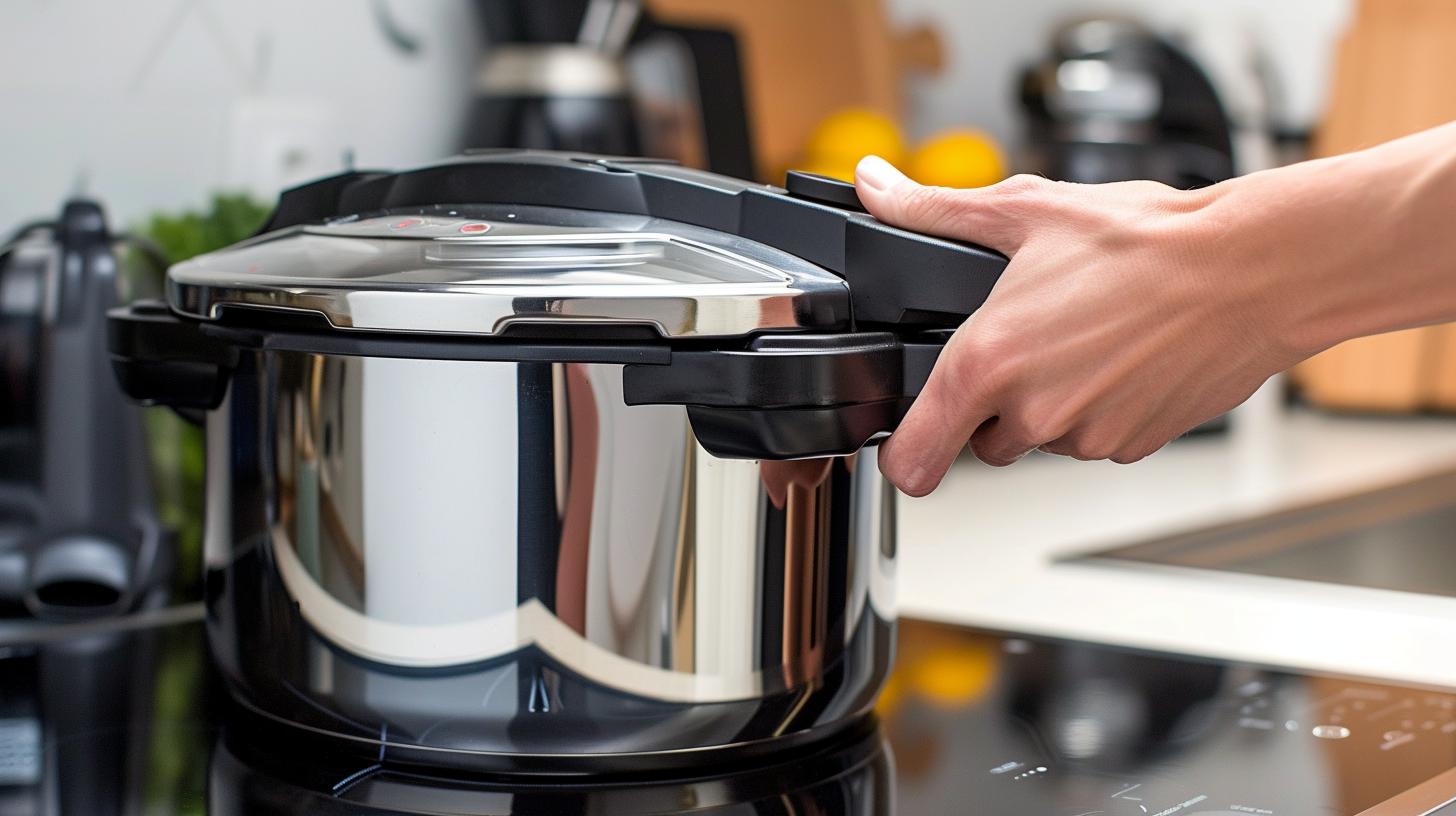 Using a pressure cooker reduces cooking time for food because it retains moisture and heat