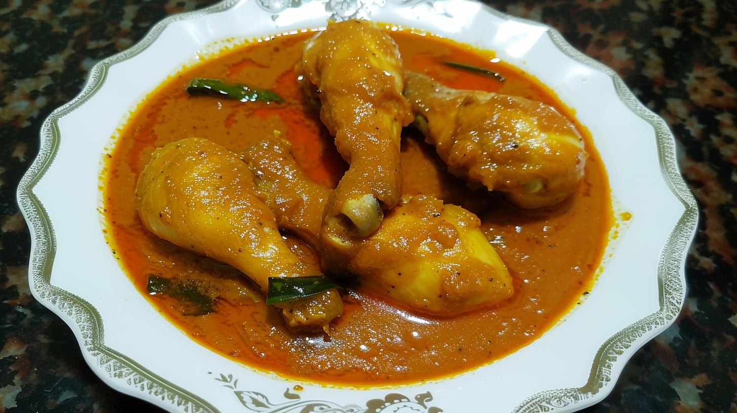 Savory Andhra style chilli chicken, bursting with flavor
