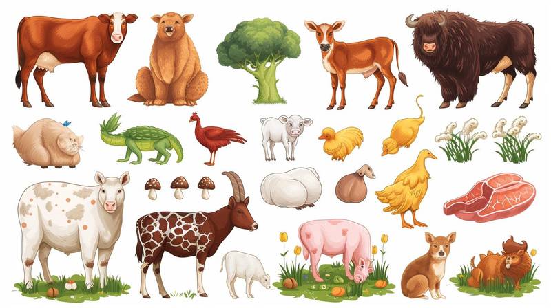 Learn about animals and the food they eat with this worksheet