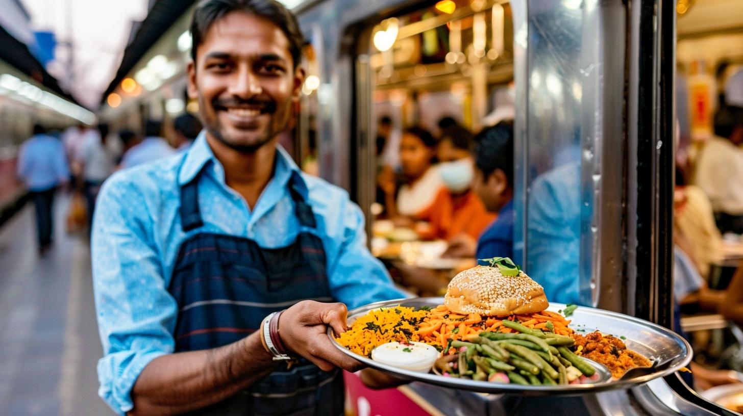 Swiggy delivers food in train routes