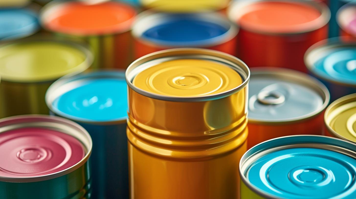 Preserved food in tin-coated cans