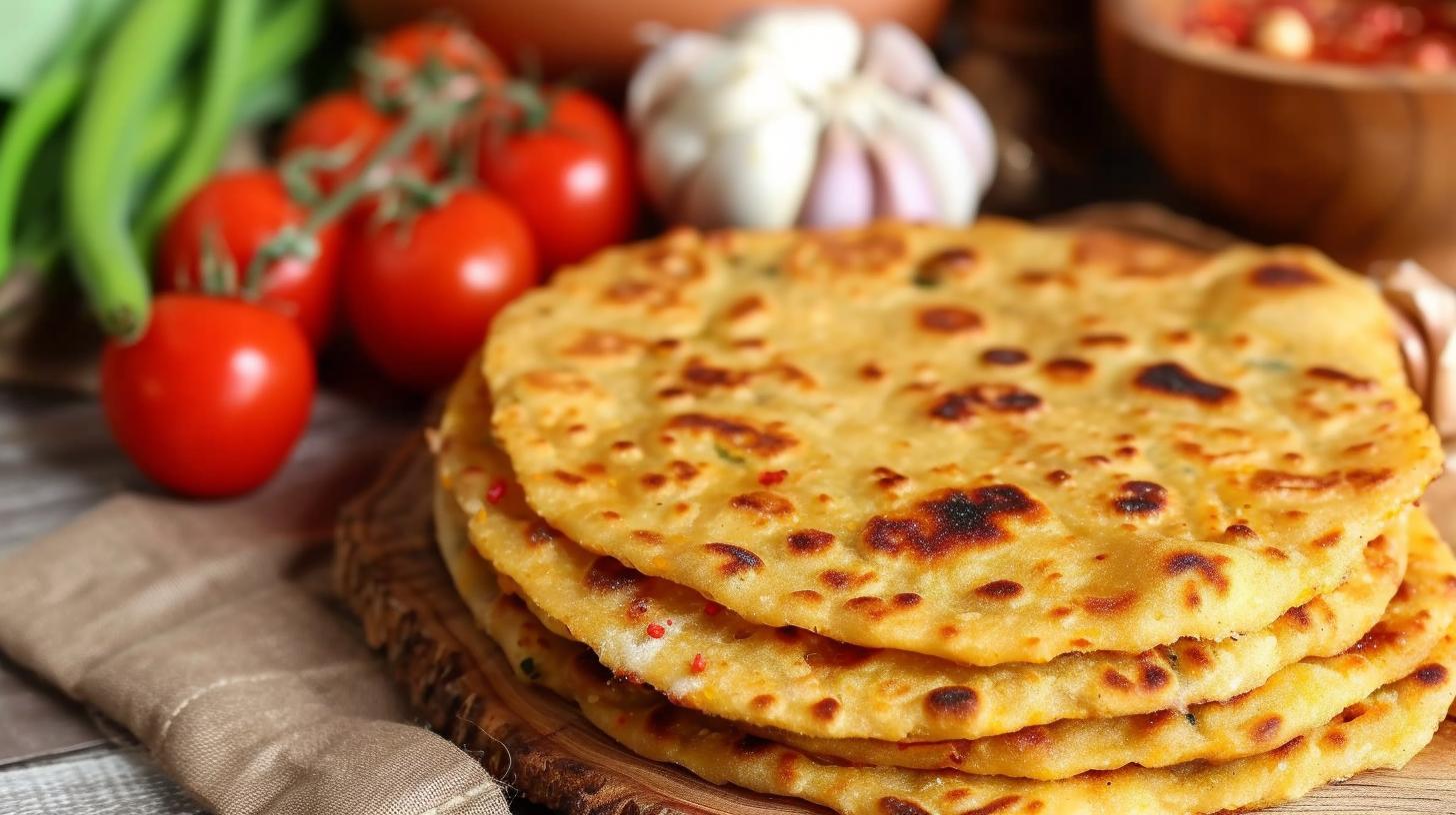 Step-by-step Garlic Paratha Recipe in Hindi