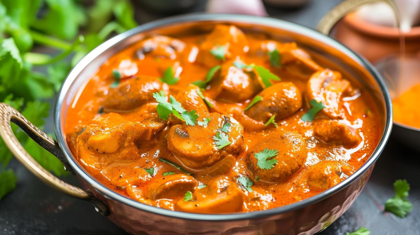 Easy to Make Kadai Mushroom Dish in Hindi
