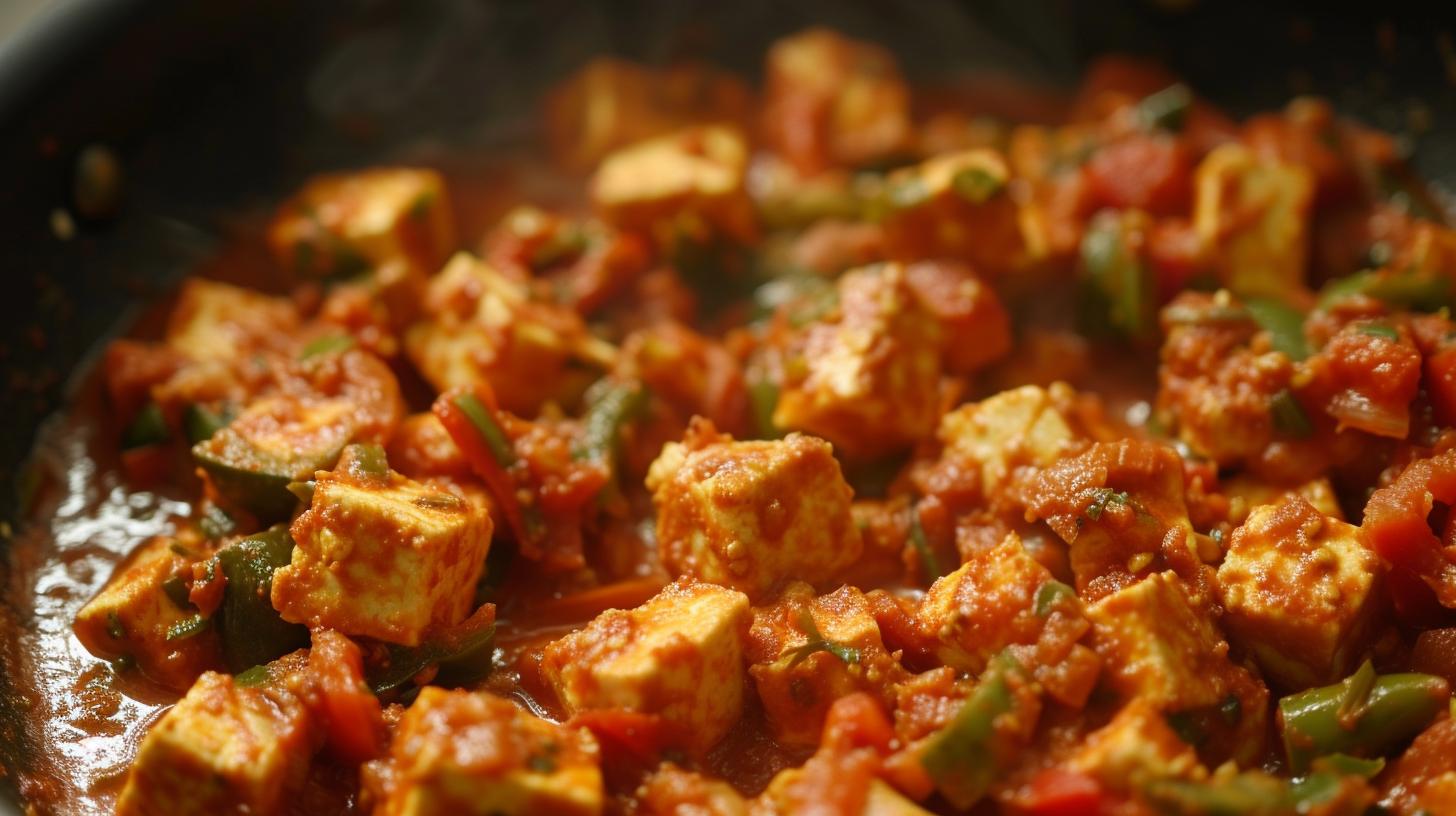 Tasty Kadai Paneer Recipe from Hebbar's Kitchen