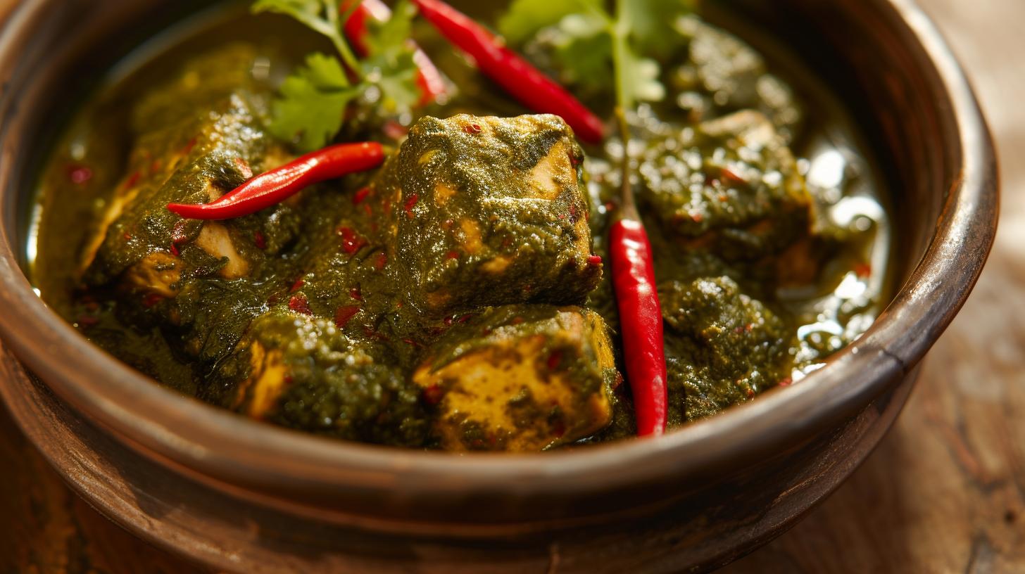 Paneer and Spinach Delight