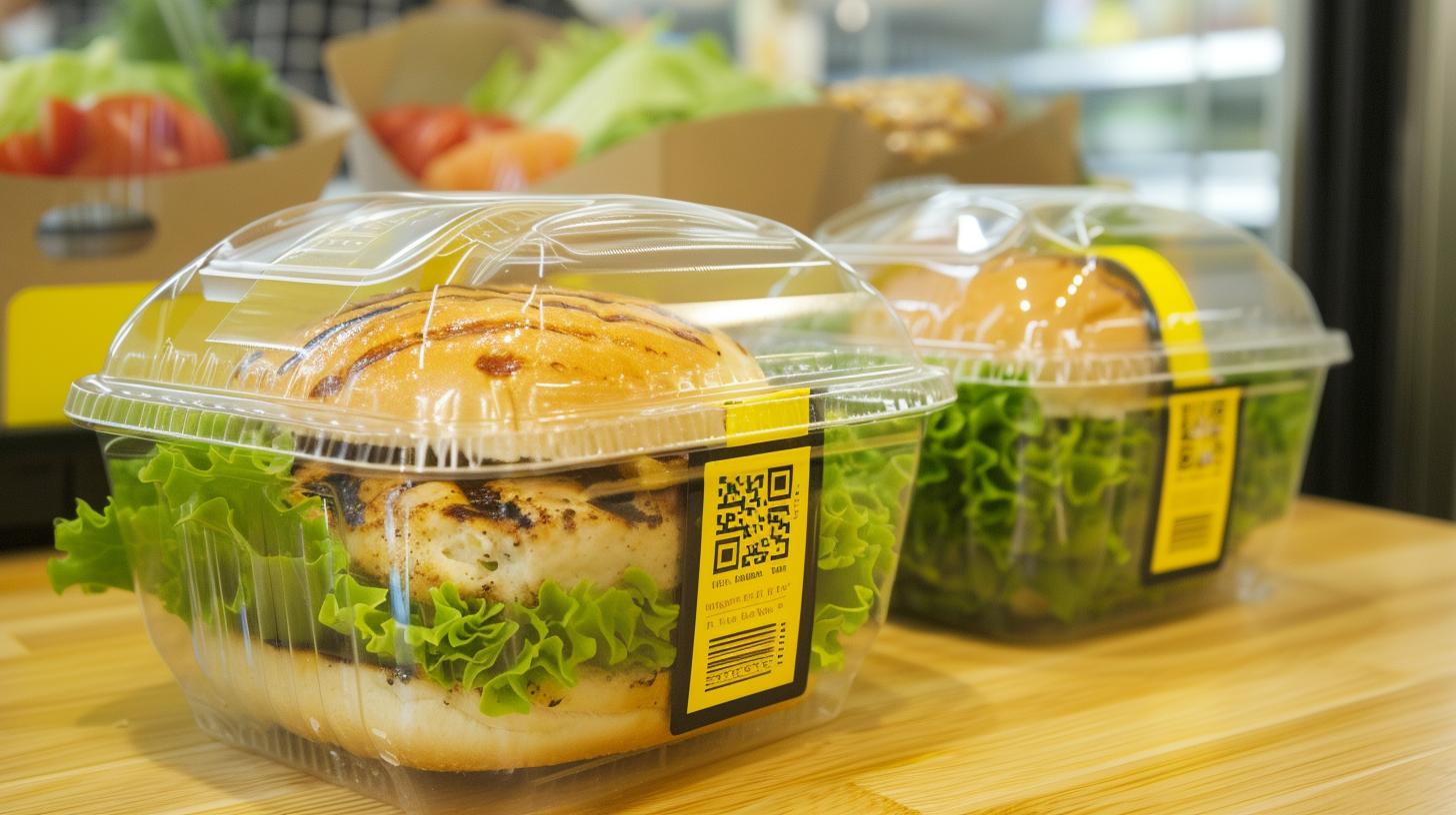 Helpful QR codes on food packaging