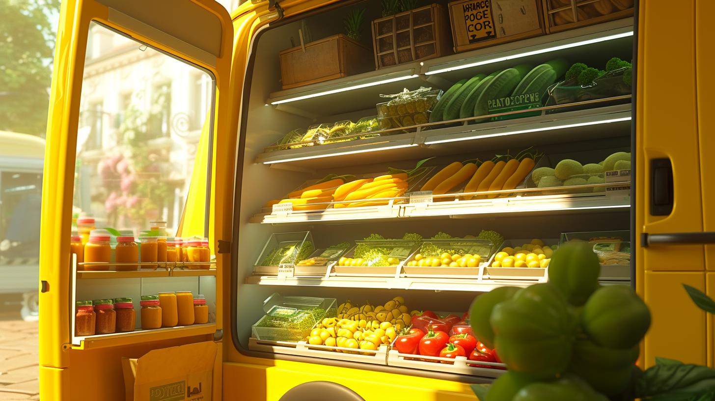 Customized TATA ACE food truck interior layout